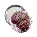 Brain Think Neurons Circuit 2.25  Handbag Mirrors Front