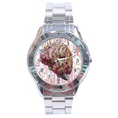 Brain Think Neurons Circuit Stainless Steel Analogue Watch by Wav3s