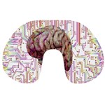 Brain Think Neurons Circuit Travel Neck Pillow Front