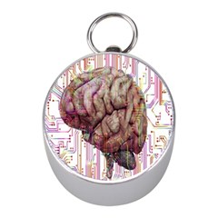 Brain Think Neurons Circuit Mini Silver Compasses by Wav3s