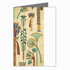 Egyptian Paper Papyrus Hieroglyphs Greeting Cards (pkg Of 8) by Wav3s