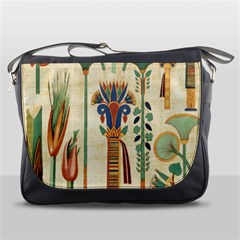 Egyptian Paper Papyrus Hieroglyphs Messenger Bag by Wav3s