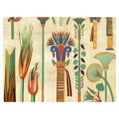 Egyptian Paper Papyrus Hieroglyphs Two Sides Premium Plush Fleece Blanket (extra Small) by Wav3s