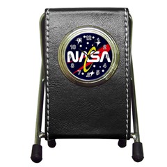 Nasa Insignia Pen Holder Desk Clock by Wav3s