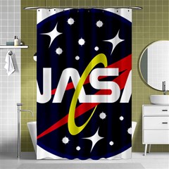 Nasa Insignia Shower Curtain 48  X 72  (small)  by Wav3s