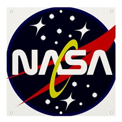 Nasa Insignia Banner And Sign 4  X 4  by Wav3s