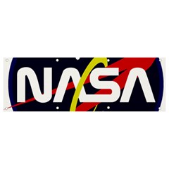 Nasa Insignia Banner And Sign 9  X 3  by Wav3s