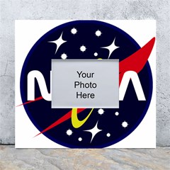 Nasa Insignia White Wall Photo Frame 5  X 7  by Wav3s