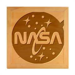 Nasa Insignia Wood Photo Frame Cube by Wav3s