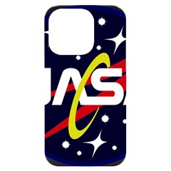 Nasa Insignia Iphone 14 Pro Black Uv Print Case by Wav3s