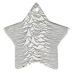 Joy Division Unknown Pleasures Ornament (star) by Wav3s