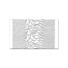 Joy Division Unknown Pleasures Sticker Rectangular (10 Pack) by Wav3s