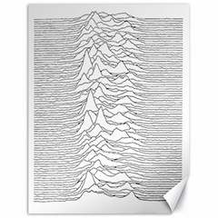 Joy Division Unknown Pleasures Canvas 18  X 24  by Wav3s