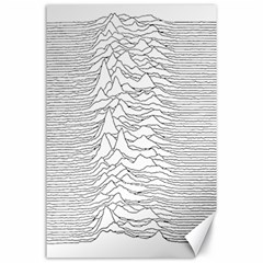 Joy Division Unknown Pleasures Canvas 24  X 36  by Wav3s