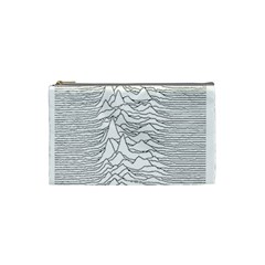 Joy Division Unknown Pleasures Cosmetic Bag (small) by Wav3s