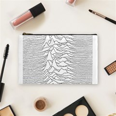 Joy Division Unknown Pleasures Cosmetic Bag (medium) by Wav3s