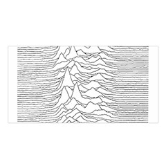 Joy Division Unknown Pleasures Satin Shawl 45  X 80  by Wav3s