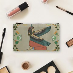 Egyptian Woman Wing Cosmetic Bag (small) by Wav3s