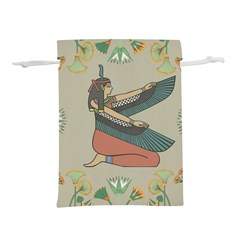 Egyptian Woman Wing Lightweight Drawstring Pouch (l) by Wav3s