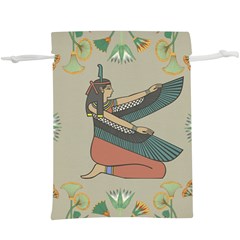 Egyptian Woman Wing Lightweight Drawstring Pouch (xl) by Wav3s