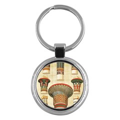 Egyptian Architecture Column Key Chain (round) by Wav3s