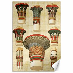 Egyptian Architecture Column Canvas 12  X 18  by Wav3s