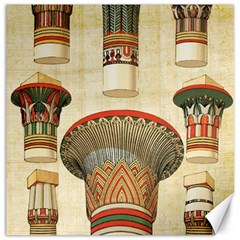 Egyptian Architecture Column Canvas 16  X 16  by Wav3s