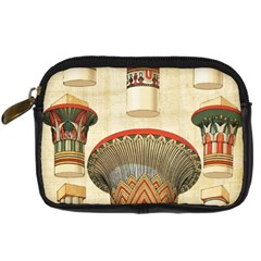 Egyptian Architecture Column Digital Camera Leather Case by Wav3s