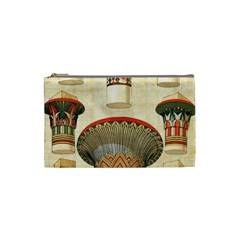 Egyptian Architecture Column Cosmetic Bag (small) by Wav3s