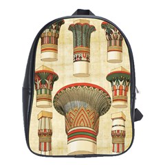 Egyptian Architecture Column School Bag (large) by Wav3s