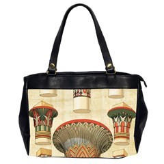 Egyptian Architecture Column Oversize Office Handbag (2 Sides) by Wav3s