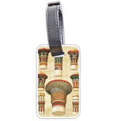 Egyptian Architecture Column Luggage Tag (one Side) by Wav3s