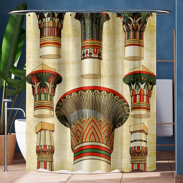 Egyptian architecture column Shower Curtain 60  x 72  (Medium) 