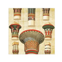 Egyptian Architecture Column Square Satin Scarf (30  X 30 ) by Wav3s