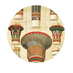 Egyptian Architecture Column Mini Round Pill Box by Wav3s