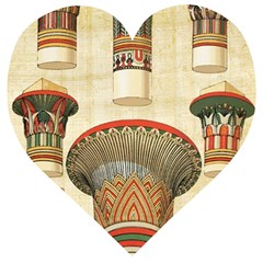 Egyptian Architecture Column Wooden Puzzle Heart by Wav3s