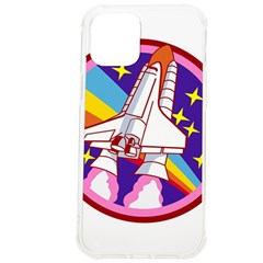 Badge-patch-pink-rainbow-rocket Iphone 12 Pro Max Tpu Uv Print Case by Wav3s