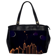 Skyscraper-town-urban-towers Oversize Office Handbag by Wav3s