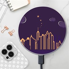 Skyscraper-town-urban-towers Wireless Fast Charger(white) by Wav3s