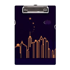 Skyscraper-town-urban-towers A5 Acrylic Clipboard by Wav3s