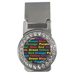 Red-yellow-blue-green-purple Money Clips (cz)  by Wav3s