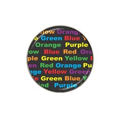 Red-yellow-blue-green-purple Hat Clip Ball Marker by Wav3s