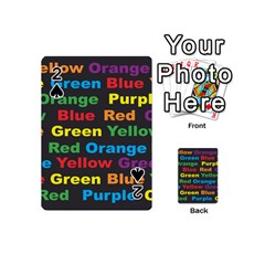 Red-yellow-blue-green-purple Playing Cards 54 Designs (mini) by Wav3s