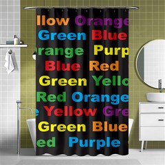 Red-yellow-blue-green-purple Shower Curtain 48  X 72  (small)  by Wav3s