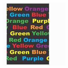 Red-yellow-blue-green-purple Small Garden Flag (two Sides) by Wav3s