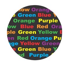 Red-yellow-blue-green-purple Mini Round Pill Box (pack Of 5) by Wav3s