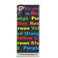 Red-yellow-blue-green-purple Samsung Galaxy Note 20 Tpu Uv Case by Wav3s