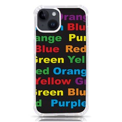 Red-yellow-blue-green-purple Iphone 14 Tpu Uv Print Case