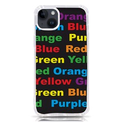 Red-yellow-blue-green-purple Iphone 14 Plus Tpu Uv Print Case by Wav3s