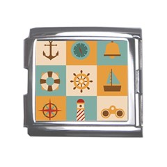 Nautical-elements-collection Mega Link Italian Charm (18mm) by Wav3s